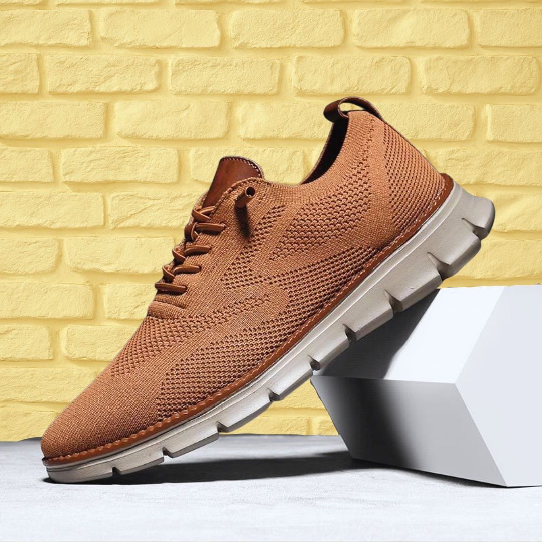 Lace-Up Mesh Walking Shoes for Men