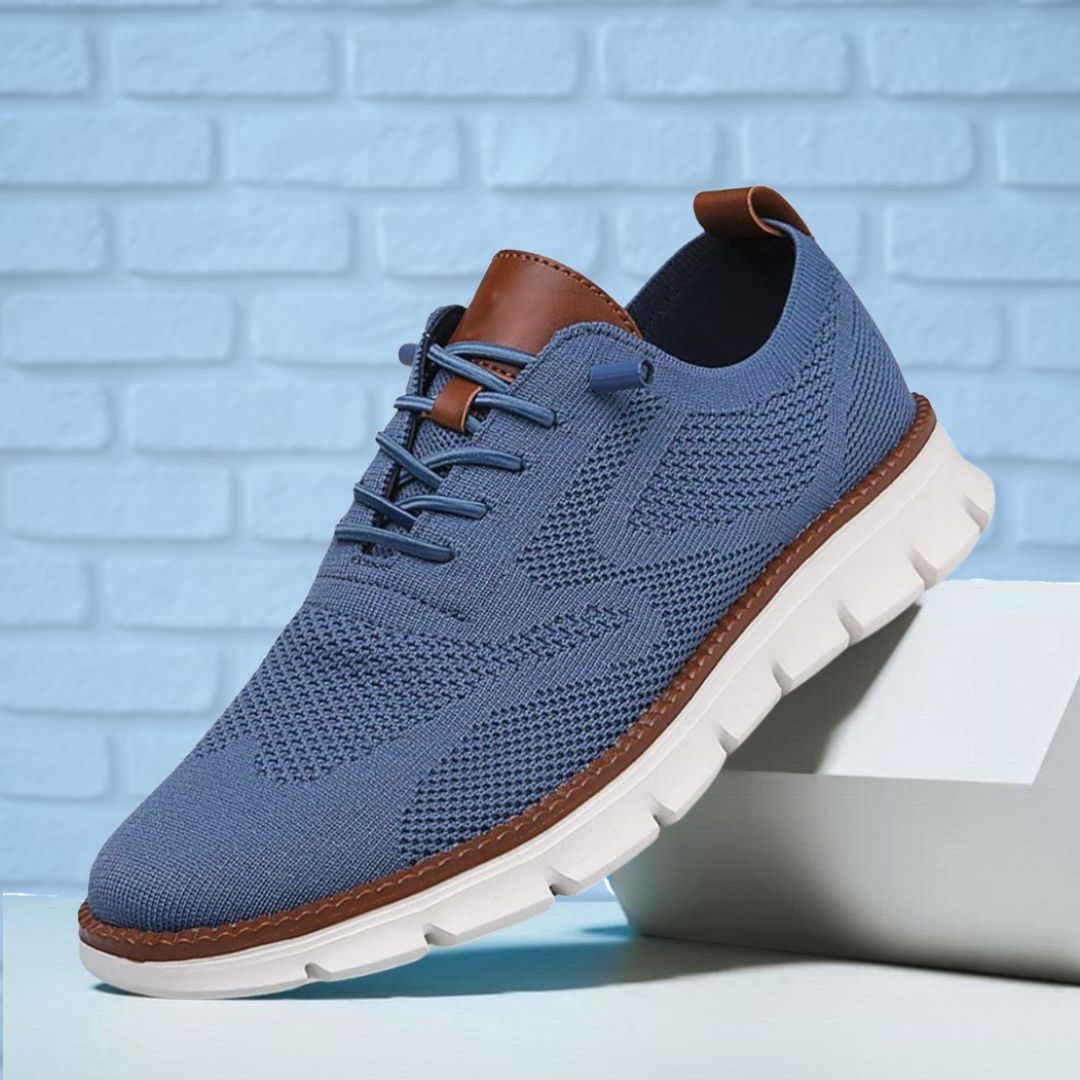 Lace-Up Mesh Walking Shoes for Men