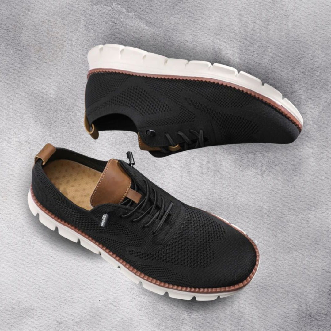 Lace-Up Mesh Walking Shoes for Men