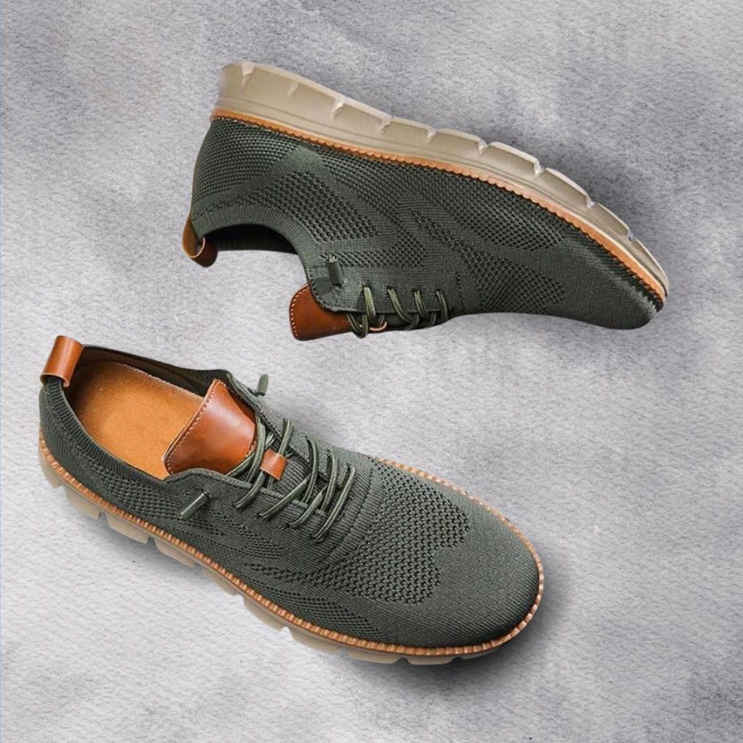 Lace-Up Mesh Walking Shoes for Men