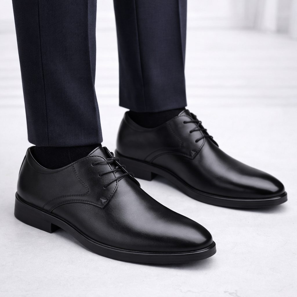 Lace-Up Oxford Derby Shoes for Men