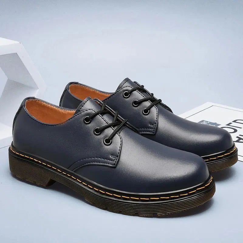 Lace-Up Platform Derby Shoes for Men