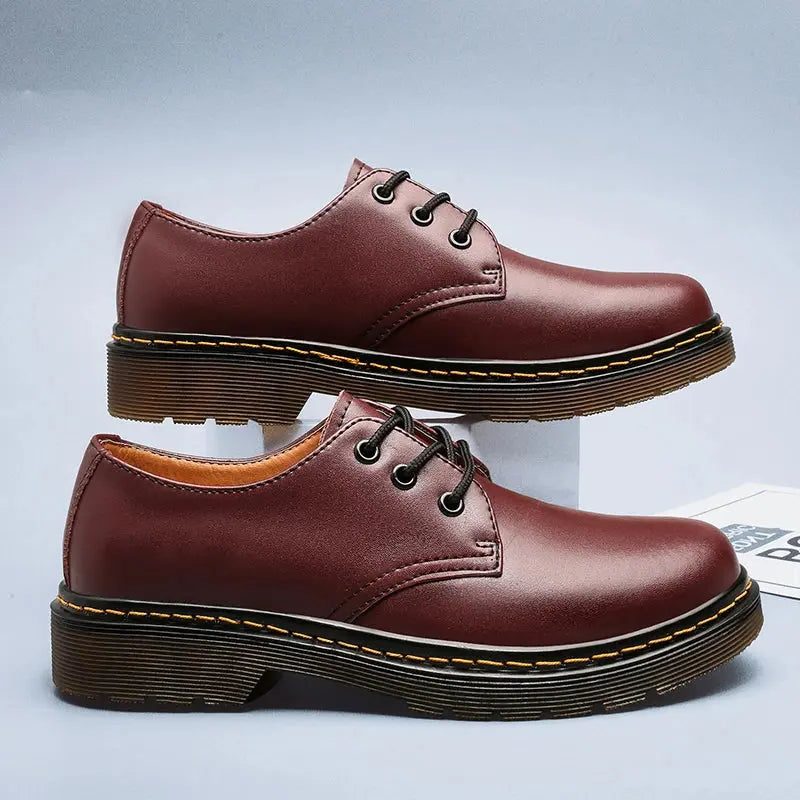 Lace-Up Platform Derby Shoes for Men