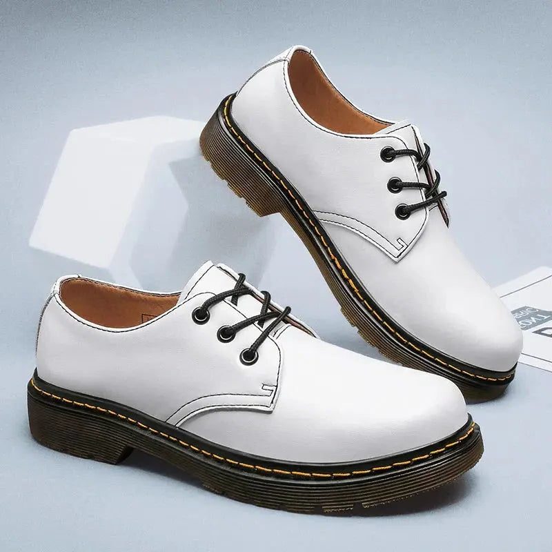 Lace-Up Platform Derby Shoes for Men