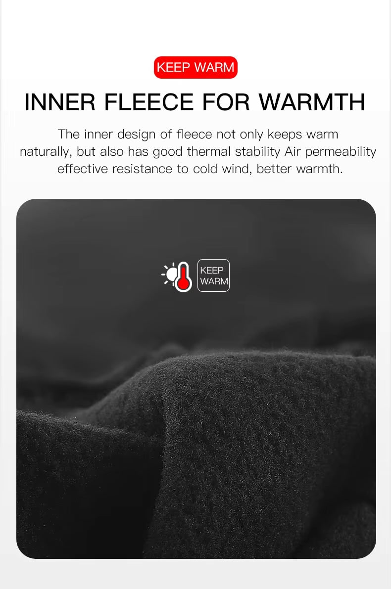 Ladies Winter Gloves Waterproof Touchscreen with Zippered Wrist and Non-Slip Palm