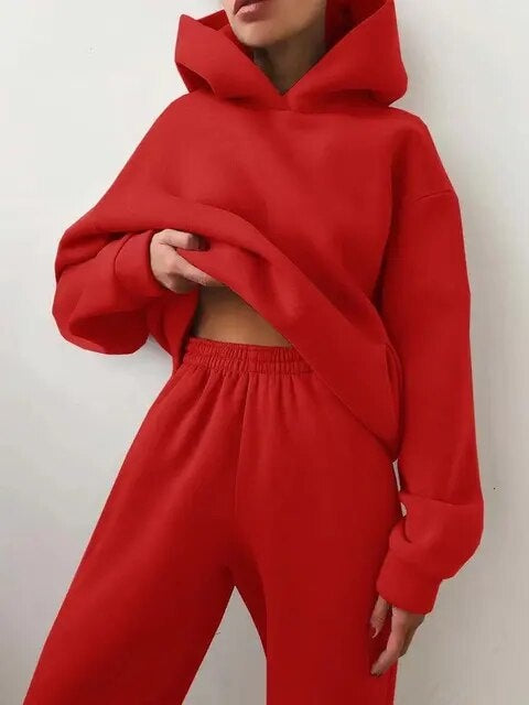 Lydia | Women's Hooded Sweatsuit Sweatshirt and Pants Set
