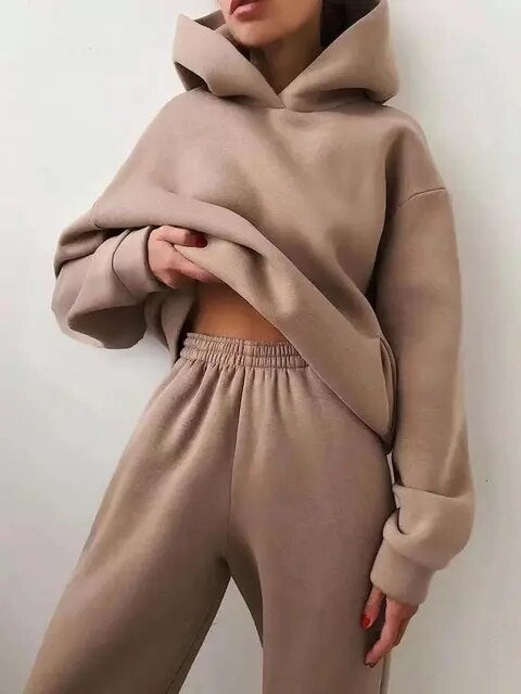 Lydia | Women's Hooded Sweatsuit Sweatshirt and Pants Set