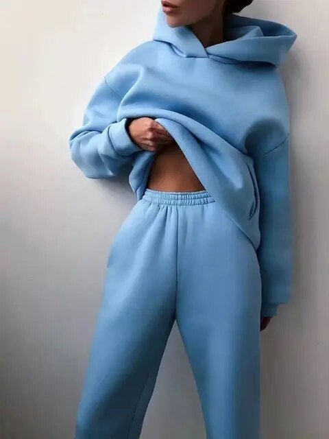 Lydia | Women's Hooded Sweatsuit Sweatshirt and Pants Set