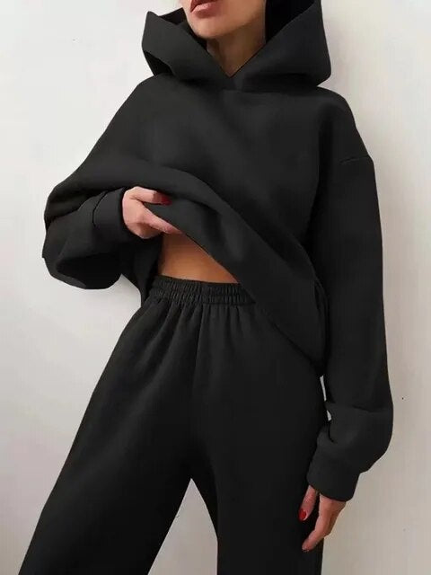 Lydia | Women's Hooded Sweatsuit Sweatshirt and Pants Set