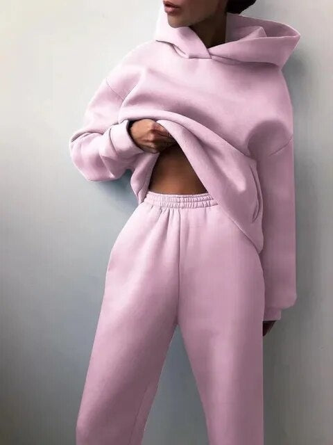 Lydia | Women's Hooded Sweatsuit Sweatshirt and Pants Set