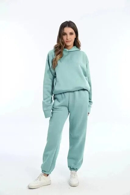 Lydia | Women's Hooded Sweatsuit Sweatshirt and Pants Set