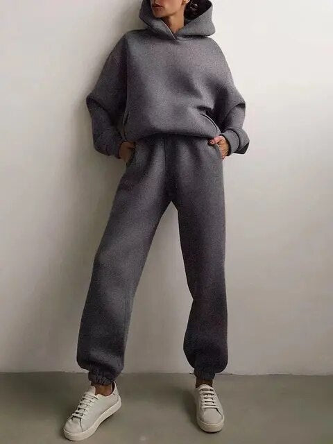 Lydia | Women's Hooded Sweatsuit Sweatshirt and Pants Set