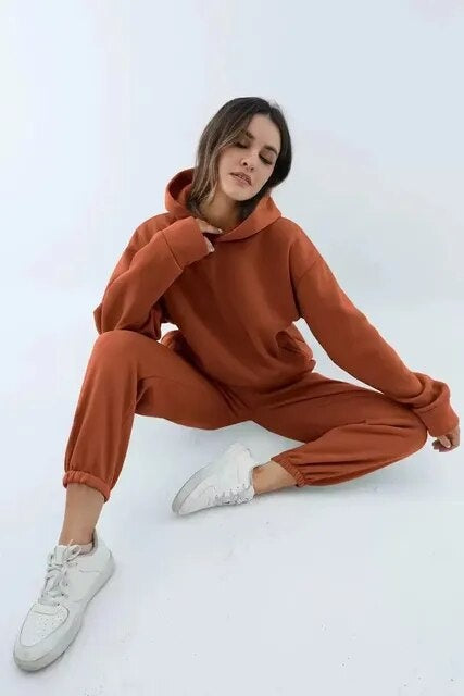 Lydia | Women's Hooded Sweatsuit Sweatshirt and Pants Set