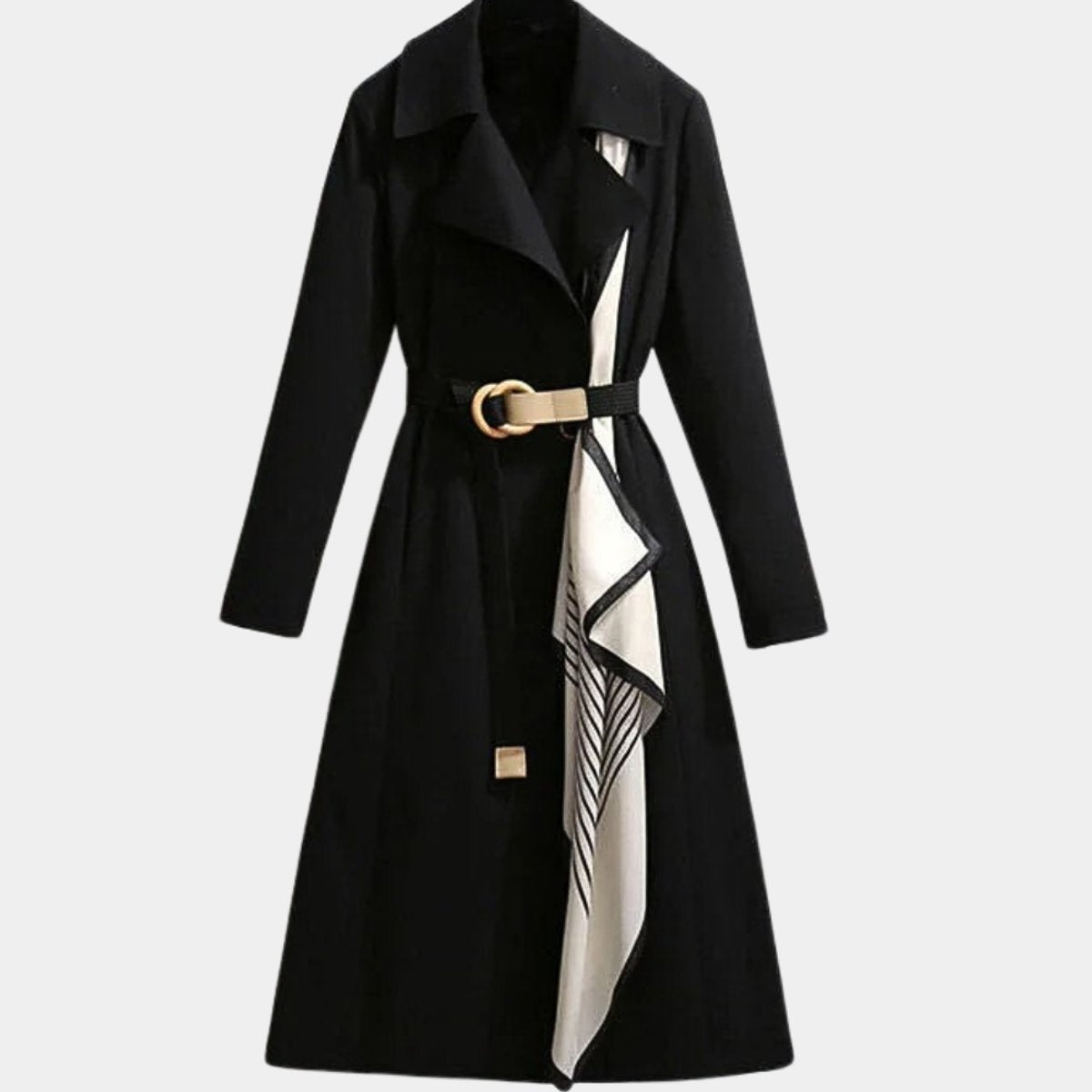 Addison | Women's Belted Trench Coat Midi Length