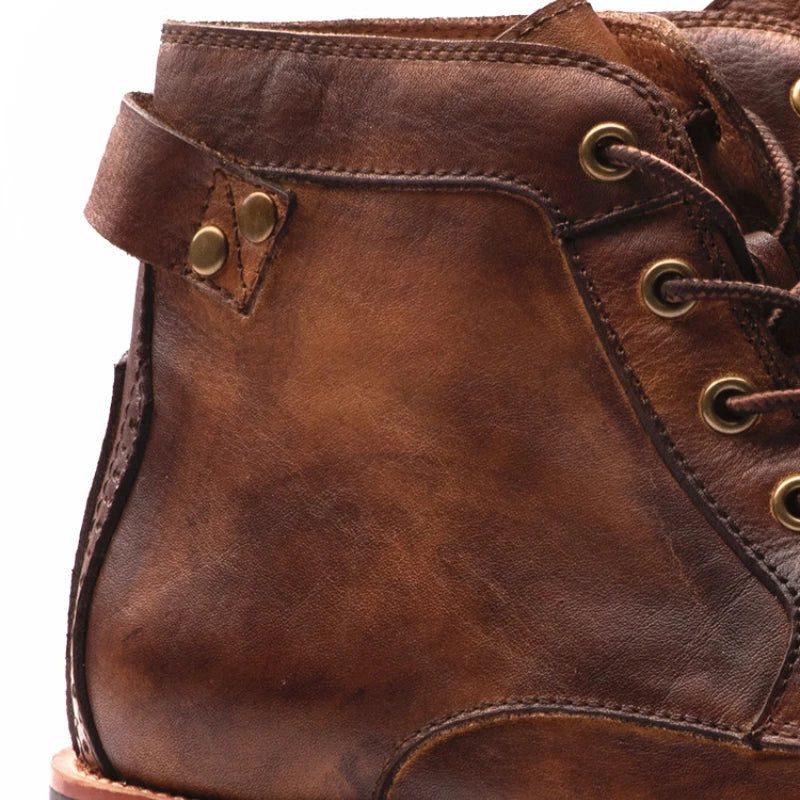 Laurent | Men's Suede Lace-Up Ankle Boots