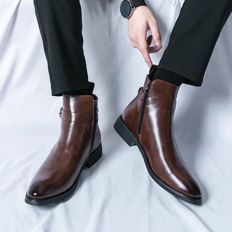 Leather Chelsea Boots for Men