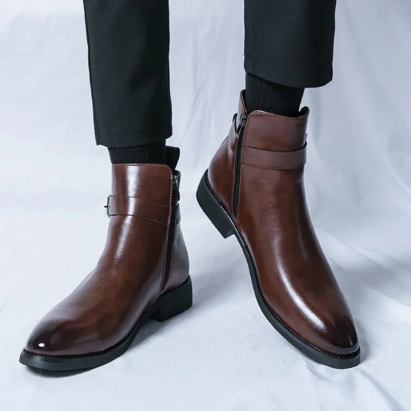 Leather Chelsea Boots for Men