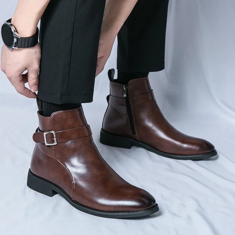 Leather Chelsea Boots for Men