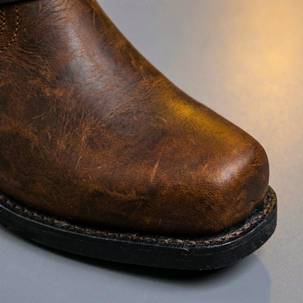 Leather Harness Boots for Men