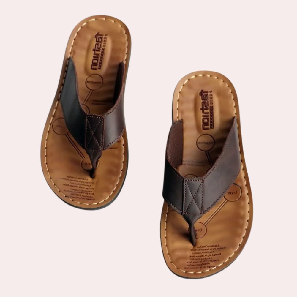 Leather Toe Post Flip Flop Sandals for Men
