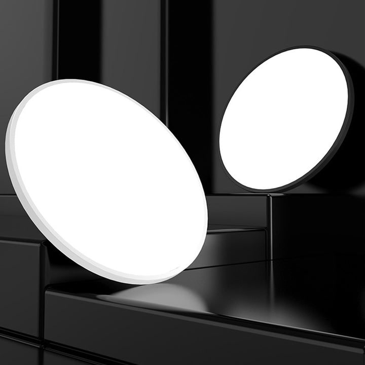 LED Ceiling Light Fixture with Flush Mount Design and Bright Modern Round Illumination