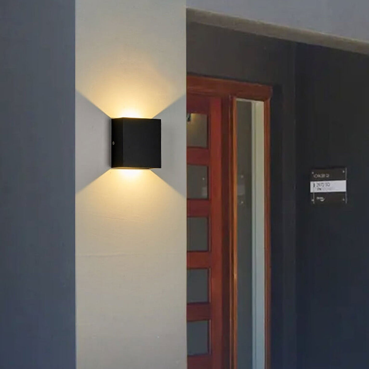 LED Wall Sconce with Up and Down Lighting and Modern Minimalist Design