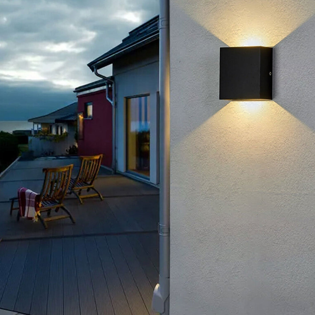 LED Wall Sconce with Up and Down Lighting and Modern Minimalist Design