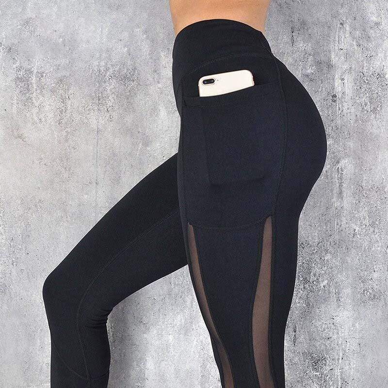 Women’s High-Waisted Gym Leggings with Side Pockets