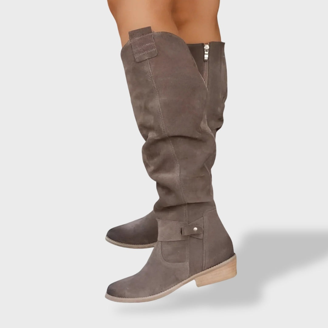 Sadie | Women's Suede Cowboy Boots Tall Western