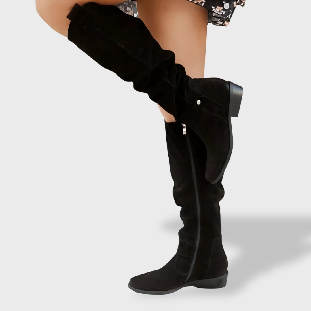 Sadie | Women's Suede Cowboy Boots Tall Western