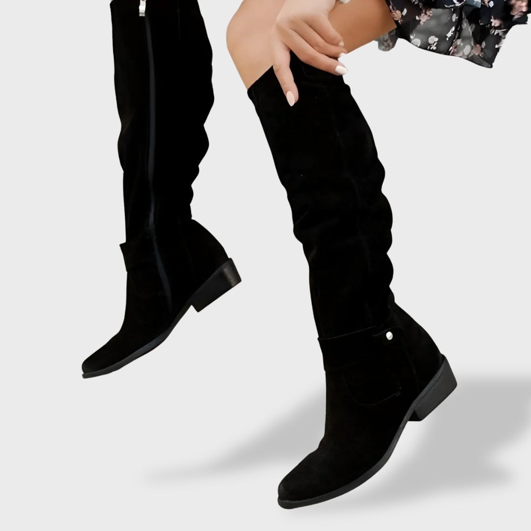 Sadie | Women's Suede Cowboy Boots Tall Western