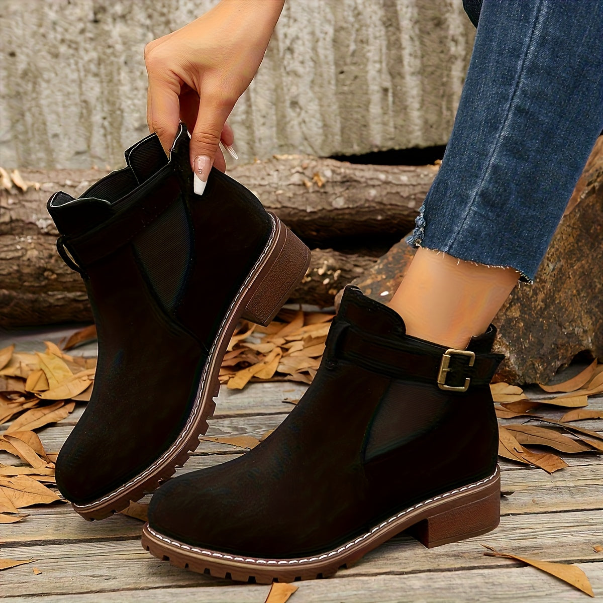 Nicolette | Block Heel Chelsea Boots