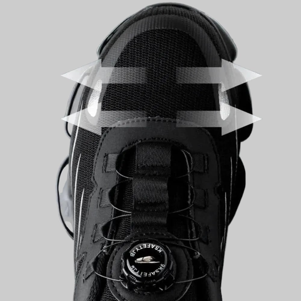 Lightweight Breathable Mesh Slip-Resistant Steel Toe Athletic Sneakers
