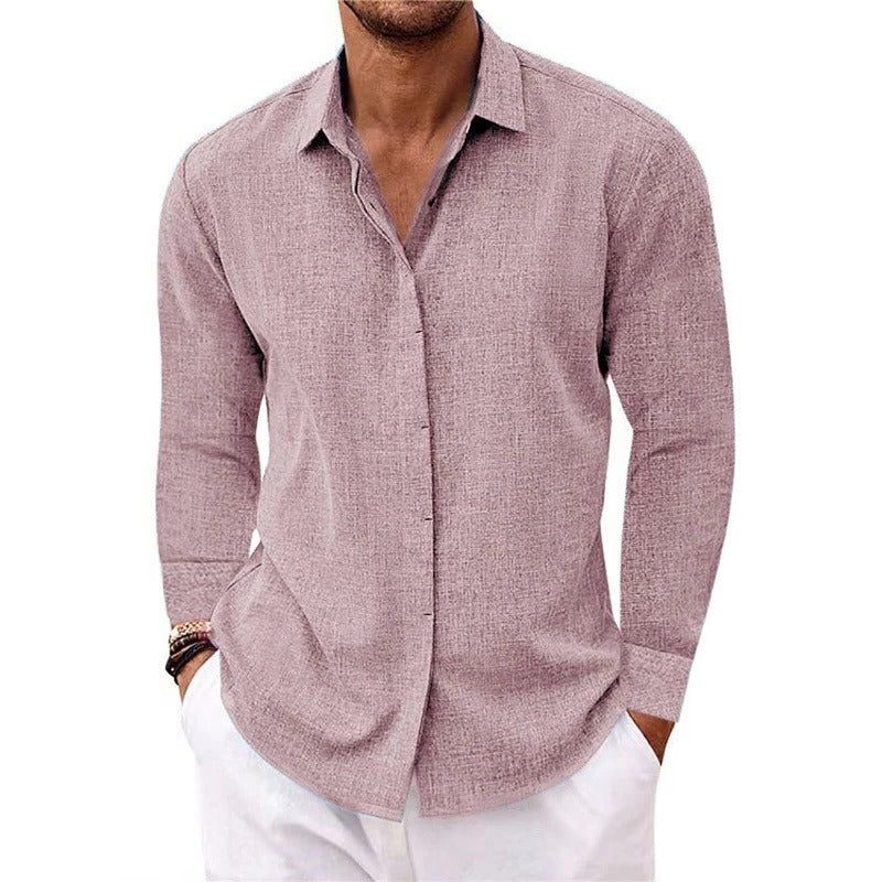 Linen Long Sleeve Shirt for Men