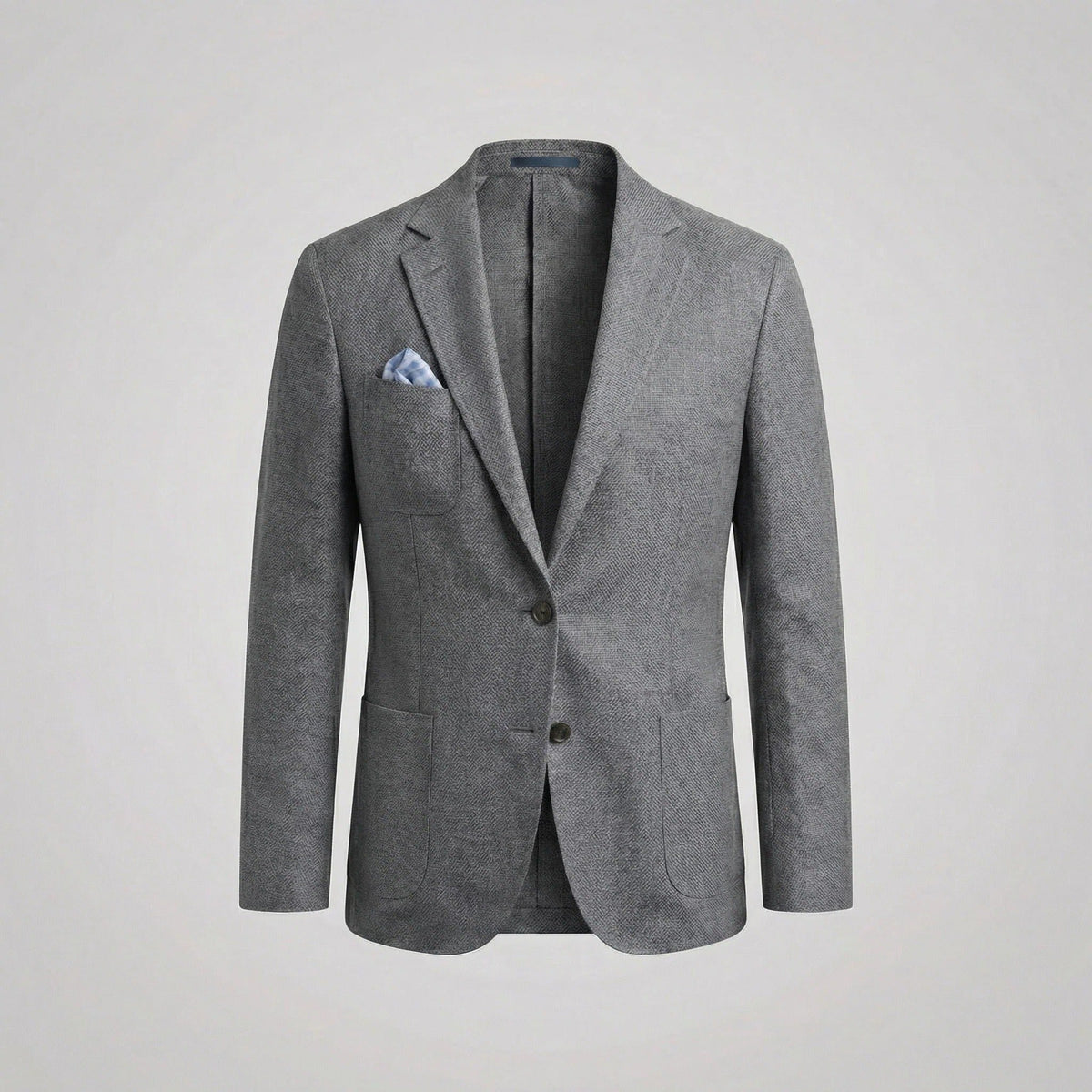 Linen Notch Lapel Blazer for Men