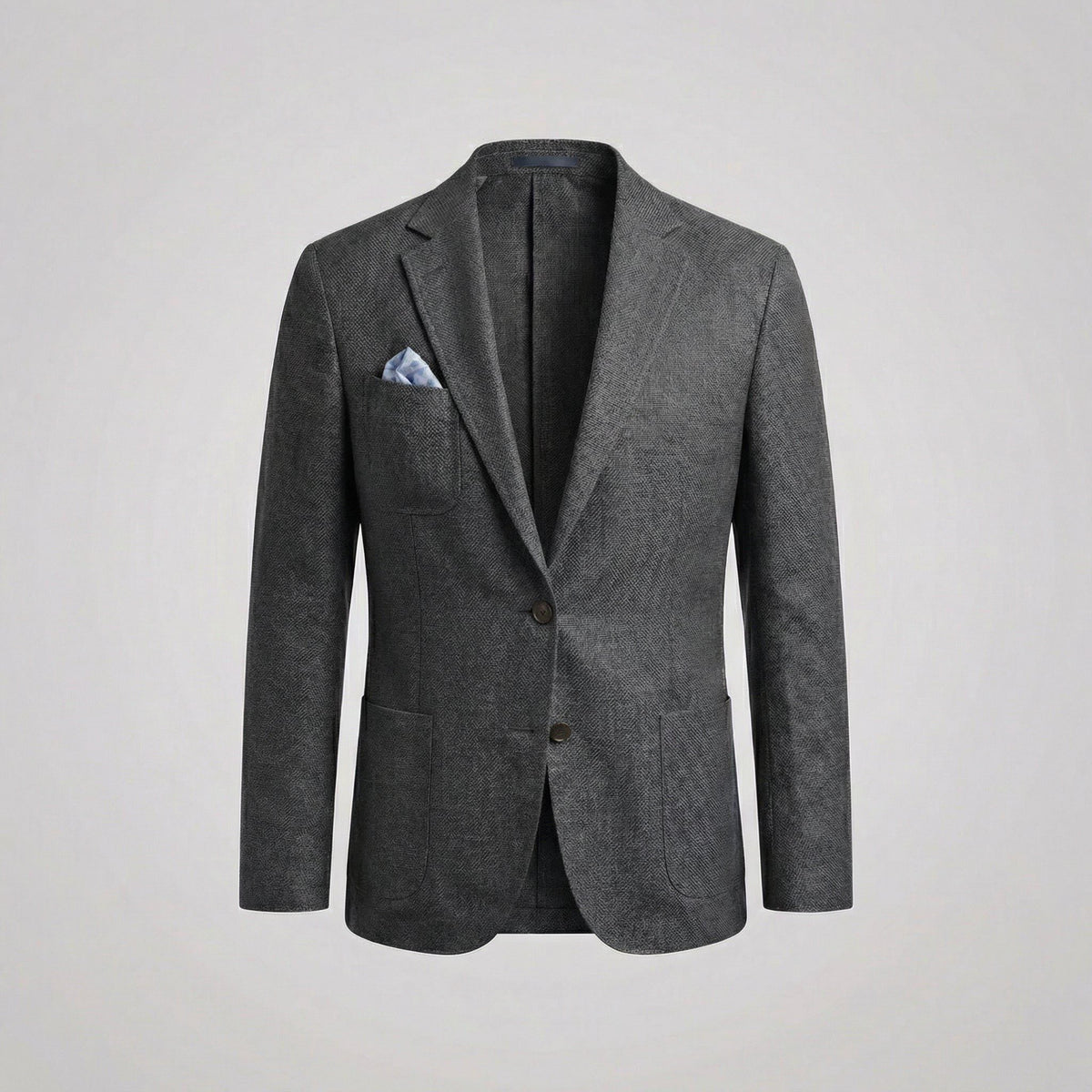 Linen Notch Lapel Blazer for Men