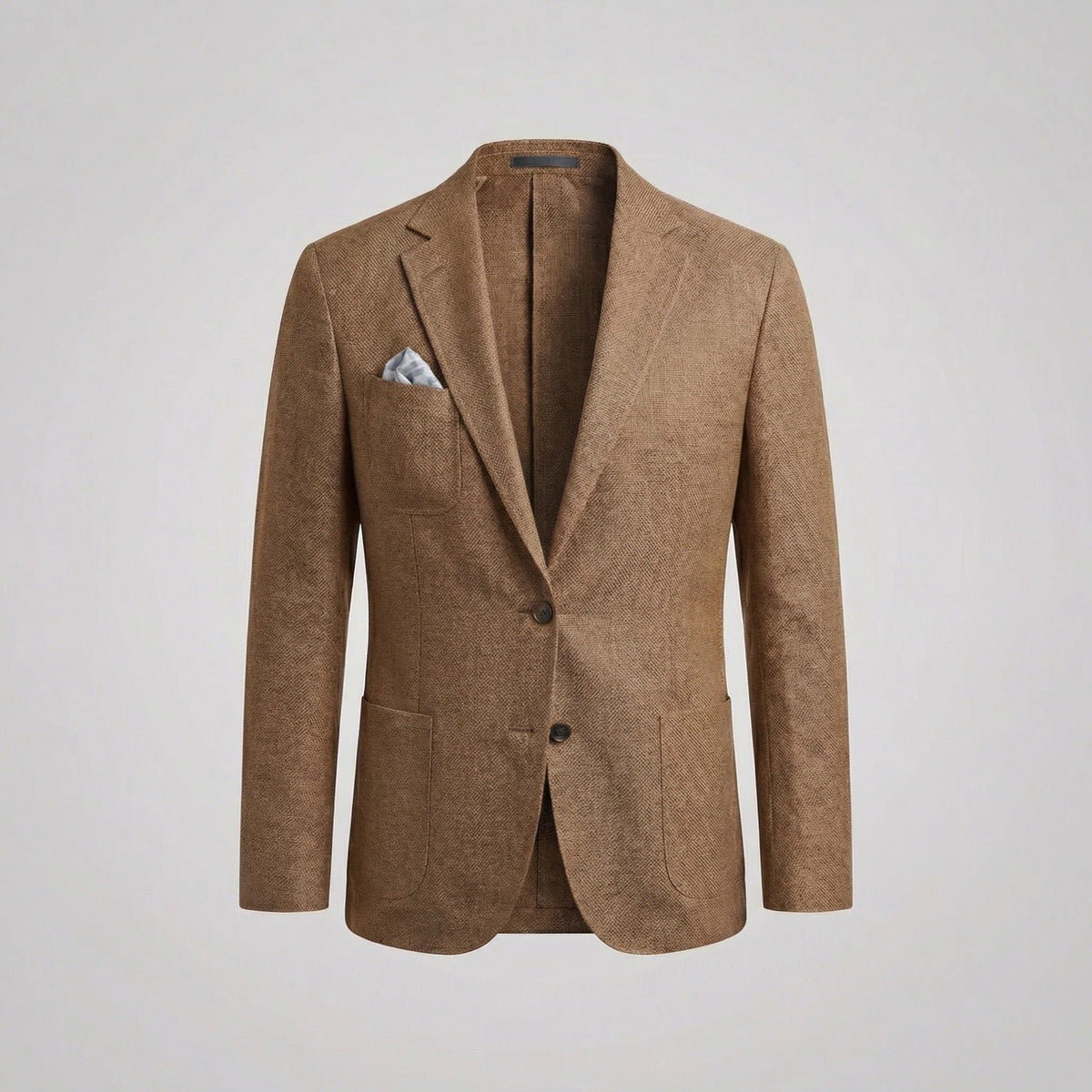Linen Notch Lapel Blazer for Men