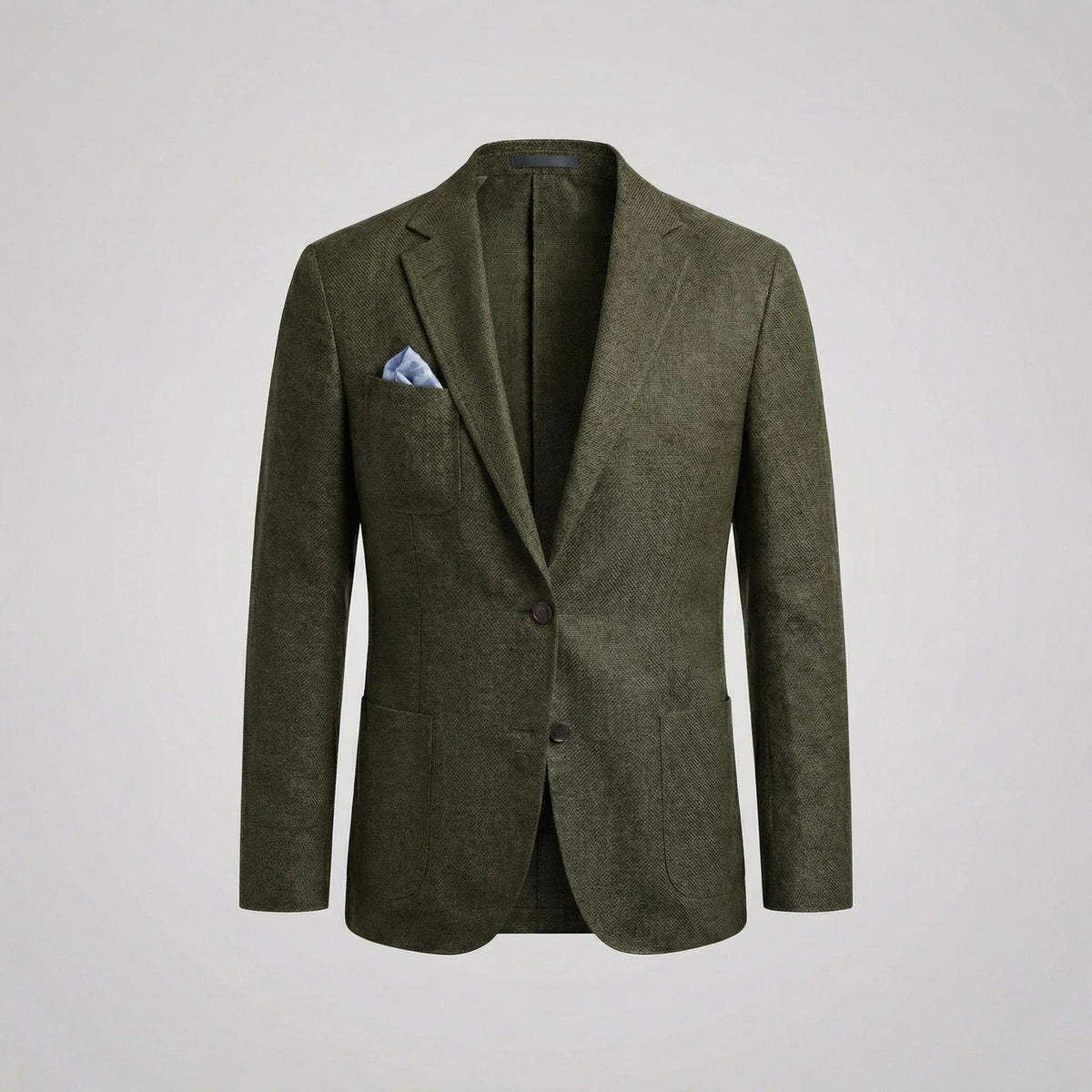 Linen Notch Lapel Blazer for Men