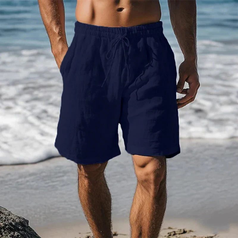 Linen Quick-Dry Swim Shorts for Men