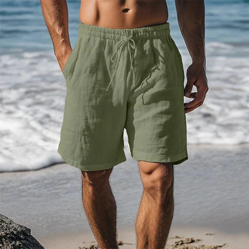 Linen Quick-Dry Swim Shorts for Men