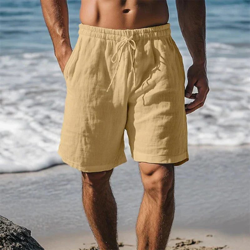 Linen Quick-Dry Swim Shorts for Men