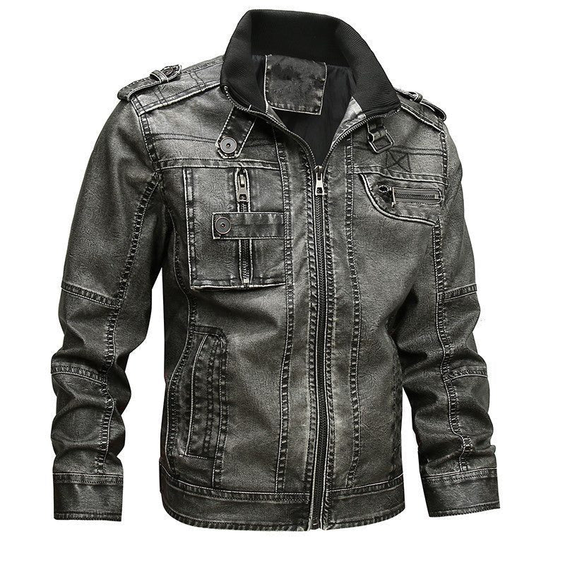 Lionel | Men's Utility Zip-Up Jacket with Multi-Pocket Design