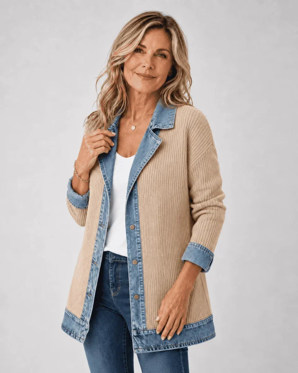 Women’s Longline Contrast Trim Blazer