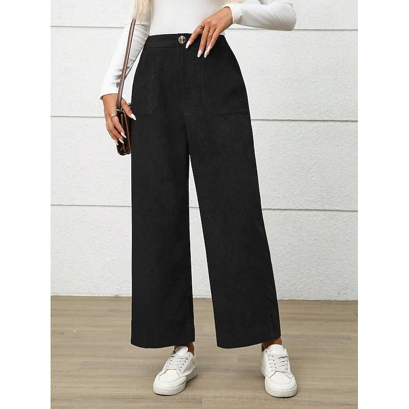 Simone | High Waisted Relaxed Wide-Leg Pants