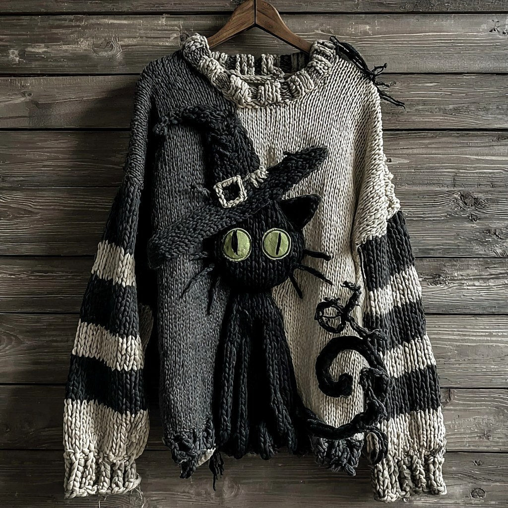 Loisa - Women's Halloween Graphic Knit Sweater