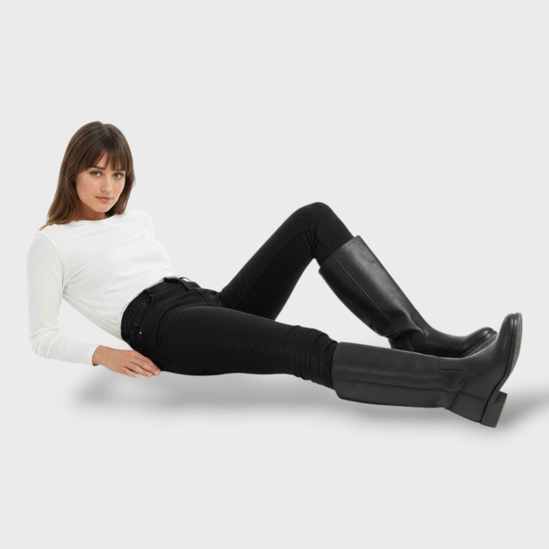 Gabriella | Women's Leather Cowboy Boots Knee High Western