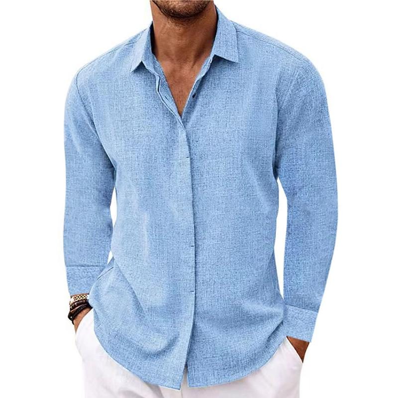 Long Sleeve Button-Down Shirt for Men