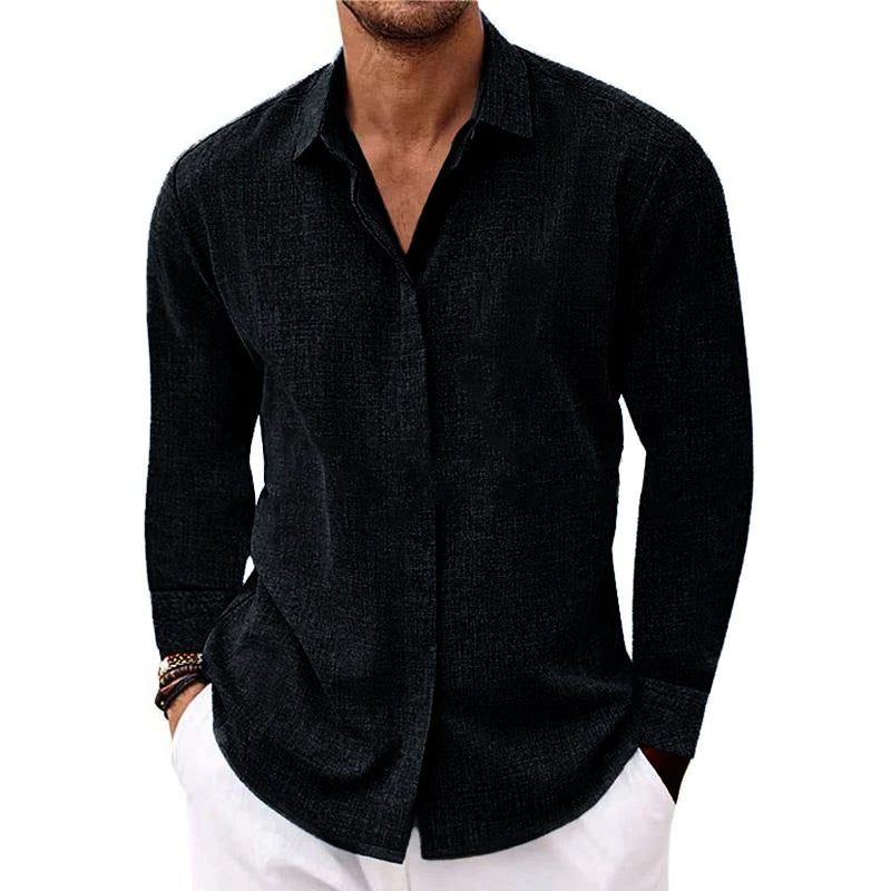Long Sleeve Button-Down Shirt for Men