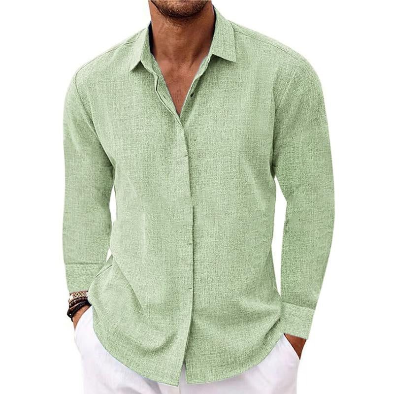 Long Sleeve Button-Down Shirt for Men