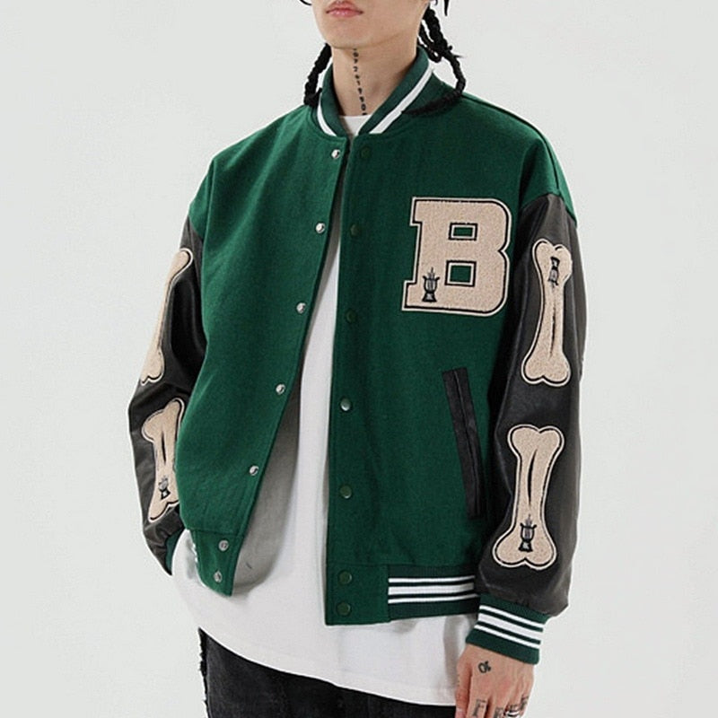 Ariana | Women's Cropped Varsity Jacket Embroidered